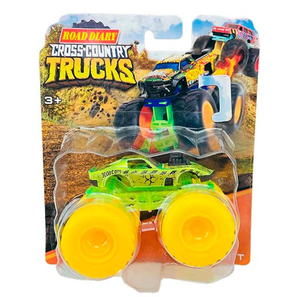 Машина металева на блістері 6 видів 686-12S 686-12S_Green-Yellow Машина металева на блістері 6 видів 686-12S 686-12S_Green-Yellow