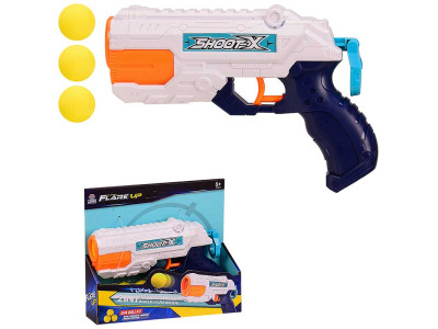 Іграшка бластер стріляє водою і поролон кулями поролон на кульках в комплек 648-52 Іграшка бластер стріляє водою і поролон кулями поролон на кульках в комплек 648-52