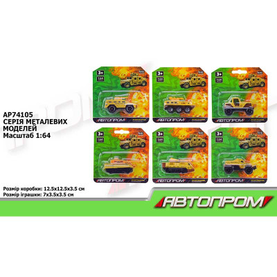 Машина АВТОПРОМ метал AP74105