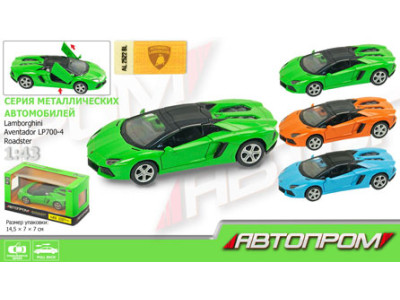 Машина метал "АВТОПРОМ" LAMBORGHINI (відчиняються двері) 67323 Машина метал "АВТОПРОМ" LAMBORGHINI (відчиняються двері) 67323