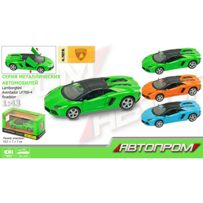 Машина метал "АВТОПРОМ" LAMBORGHINI (відчиняються двері) 67323