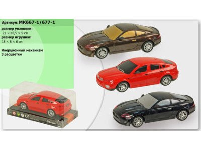 Машина інерційна 3 кольори під слюдою MK667-1/677-1