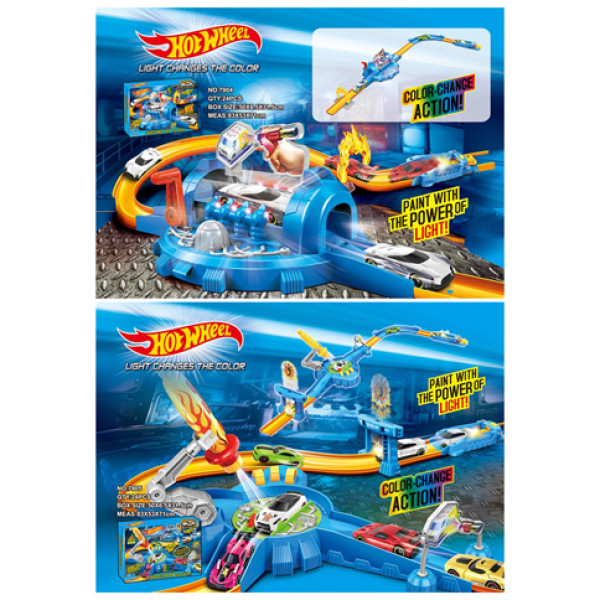 Трек Hot Wheels із металевою машинкою 7904/7905