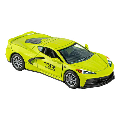 Машинка гоночна 1:32 металева інерційна з світлом і звуком K175B18_Yellow