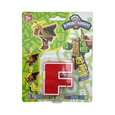 Конструктор Літери трансформери 26 шт Абетка навчальна іграшка 2911_seriesF