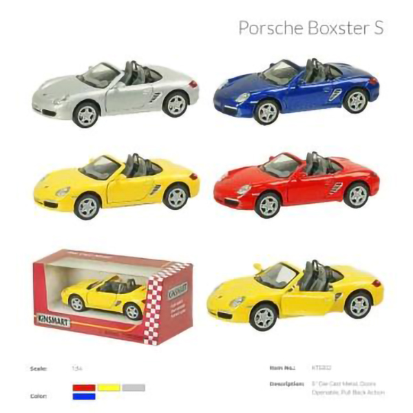 Машина металева Kinsmart "Porsche Boxster S" "Porsche Boxster S" KT5302W