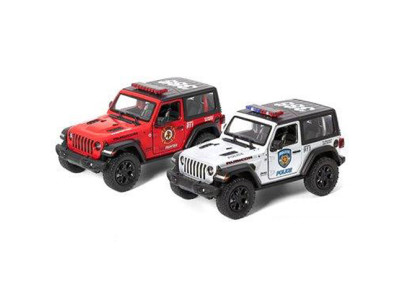 Модель джип 5 Jeep Wrangler Police Firefighter метал KT5412WPR