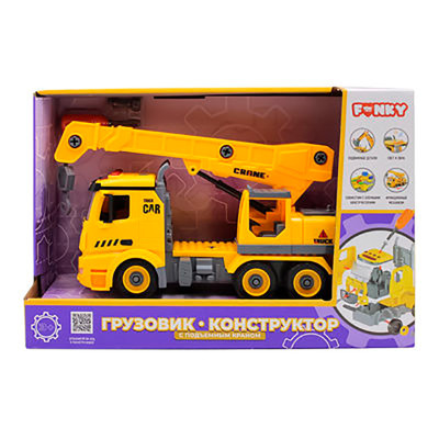 Автомобіль-конструктор "Кран" з набором інструментів зі звуковим FT61110