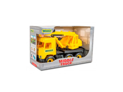 Авто "Middle truck" бетонозмішувач (жовтий) в коробці 39493