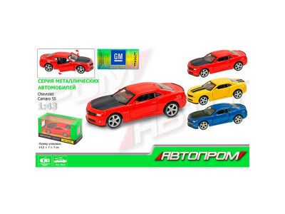 Іграшка машина метал арт. 4308 "АВТОПРОМ"1:43 CHEVROLET CAMARO SS відкр. 4346