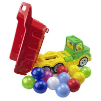 Дитячий самоскид Mati кульки великі Бамсик 009/12_Green-Red Дитячий самоскид Mati кульки великі Бамсик 009/12_Green-Red