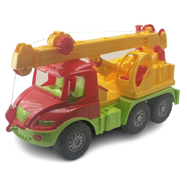 Машинка-кран "Атлантіс" 0640_Red-Yellow