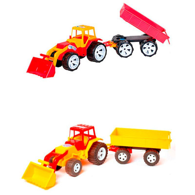 Трактор із ковшем і причепом 007/2