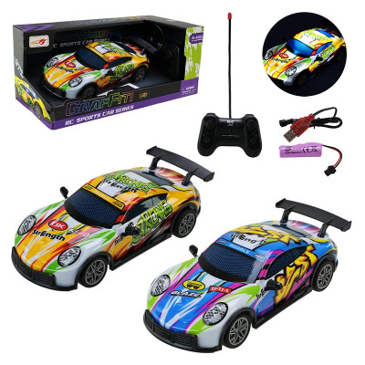 Машинка гоночна на радіокеруванні зі світлом на батарейках 998-2A