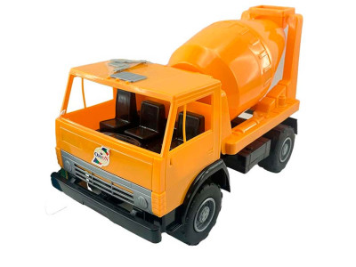 Машинка Оріон "Бетонозмішувач" з рухомим барабаном 044_Orange-Orange