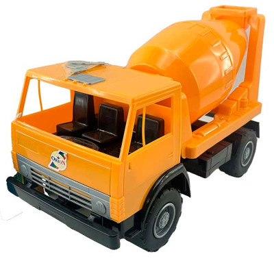 Машинка Оріон "Бетонозмішувач" з рухомим барабаном 044_Orange-Orange