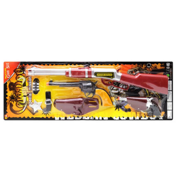 Ковбойський набір із пістолетом на планшетці 6864-4 Ковбойський набір із пістолетом на планшетці 6864-4