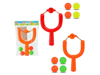 Рогатка з 4 м'ячиками 2 кольори в ассортименті 1222-31 Рогатка з 4 м'ячиками 2 кольори в ассортименті 1222-31