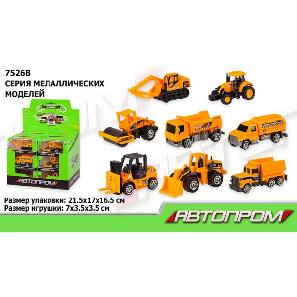 Машинка металева АВТОПРОМ 7526B Машинка металева АВТОПРОМ 7526B