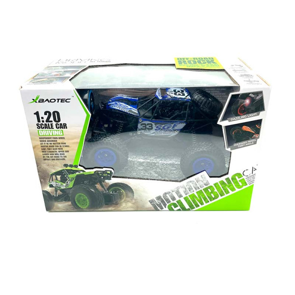 Машина на радіокеруванні з акумулятором зі світом XB1009_Blue