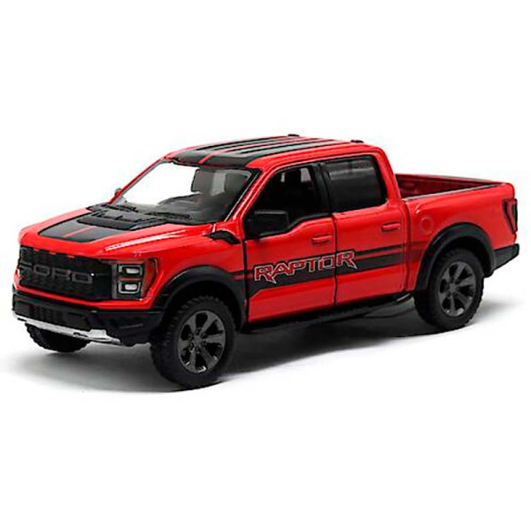 Модель пікап FORD F-150 RAPTOR 5" інерційна металева KT5436FW_Red