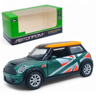 Машина мет. АВТОПРОМ 1:32 відчиняются двері AP74186_Green