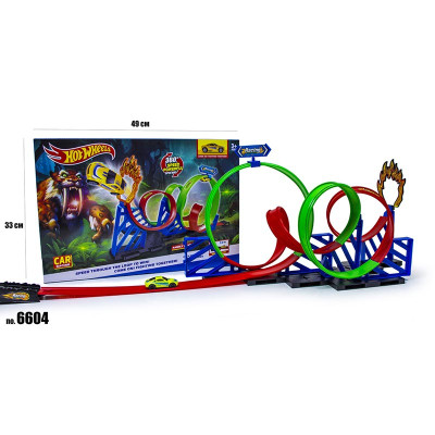 Автотрек HOT WHEELS з машинкою та петлею 6604