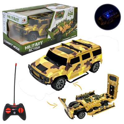 Машинка військова на радіокеруванні на батарейках розкладається 869-30A_Brown Машинка військова на радіокеруванні на батарейках розкладається 869-30A_Brown