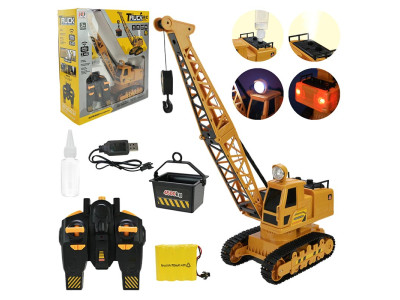 Підйомний кран на радіокеруванні зі світлом і димом 722-2A Підйомний кран на радіокеруванні зі світлом і димом 722-2A