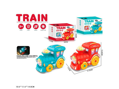 Потяг на батарейках зі світлом і звуком JYD2007A-1