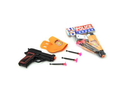 Пістолет в кобурі на присосках в кульку 2 види 07-3 р.15*225*35см 07-3