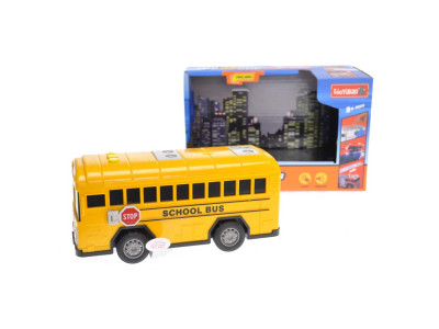 Шкільний автобус інерційний з музикою і світлом 2018-1K Шкільний автобус інерційний з музикою і світлом 2018-1K