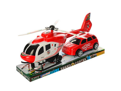 Набір "Вертоліт-31см машинка-14см" 209-39