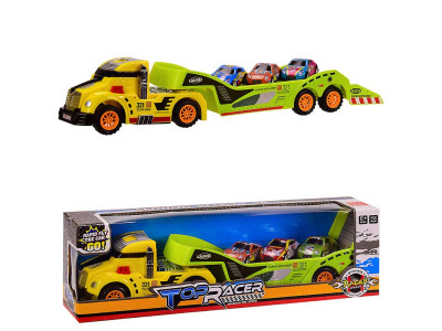 Трейлер інерц. 3 машини в наборі в кор. 34*7*10 см р-р іграшки - 38*6.5*7 8816-3