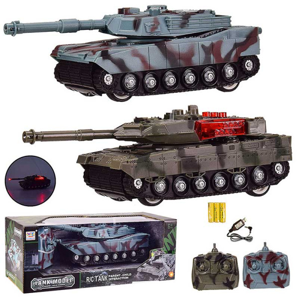 Танк аккум р/у 2 види світло муз. USB-кабель в кор. 315*135*12 см 383-60A/61A