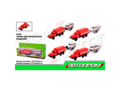 Машина мет. АВТОПРОМ 1:64 Аварійна служба з причепом короб. 27*78*55см 6430