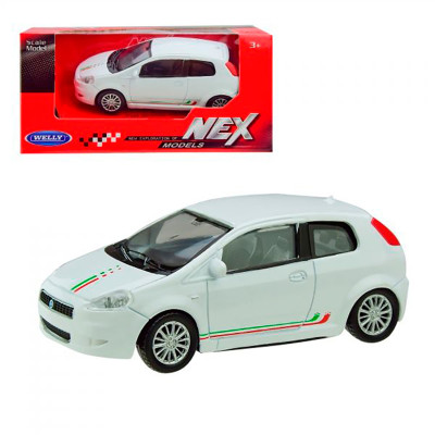 Іграшка машина метал арт. 44006RG-CW FIAT GRANDE PUNTO 1:43 2 кольор. у к 44006RG-CW