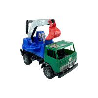 Машинка Оріон Камаз-екскаватор Х2 40 см 495_Green-Blue Машинка Оріон Камаз-екскаватор Х2 40 см 495_Green-Blue