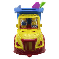 Дитячий самоскид Mati лопата грабельки ремінь Бамсик 009/13_Yellow-Blue