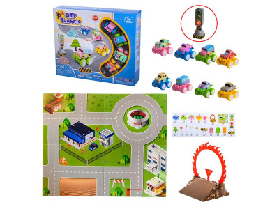 Ігрове поле 4 машинки 20 аксесуарів RD001-3 Ігрове поле 4 машинки 20 аксесуарів RD001-3