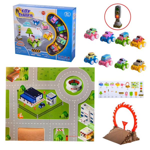 Ігрове поле 4 машинки 20 аксесуарів RD001-3 Ігрове поле 4 машинки 20 аксесуарів RD001-3