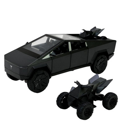 Машинка Автопром Tesla pickup truck 1:24 зі світлом і звуком AP7726_Black