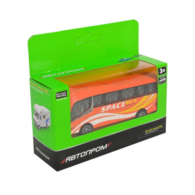 Машинка Автопром Автобус металевий 4821_Orange