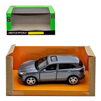 Машина метал 4303 (96шт/2) "АВТОПРОМ" 1:43 PORSCHE 3 кольори откр.двері 4303_Gray