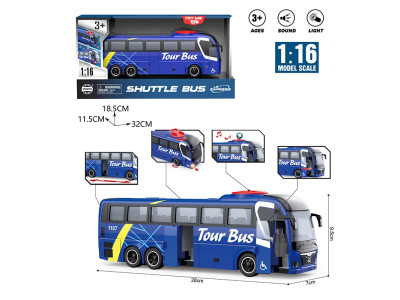 Інерційний автобус зі світлом і звуком WY1107A
