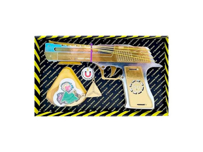 Гумкостріл Сувенір Декор Box Desert Eagle Gold з дерева DE-G-B Гумкостріл Сувенір Декор Box Desert Eagle Gold з дерева DE-G-B