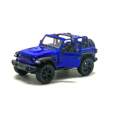 Модель джип 5' Jeep Wrangler Police метал KT5412WA_Blue