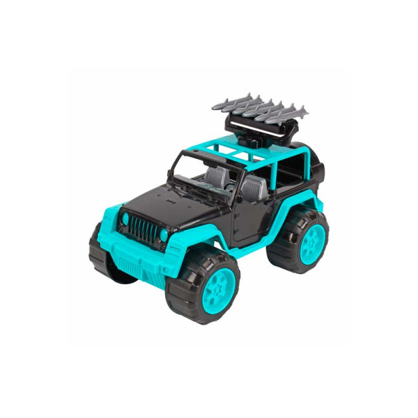 Машинка Технок Позашляховик пластиковий чорно-блакитний 0921 Машинка Технок Позашляховик пластиковий чорно-блакитний 0921