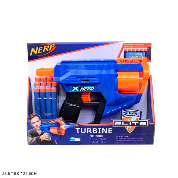 Іграшка бластер 12 поролон. снарядів стріляє поролон. снарядами у відкр. к 7089 Іграшка бластер 12 поролон. снарядів стріляє поролон. снарядами у відкр. к 7089