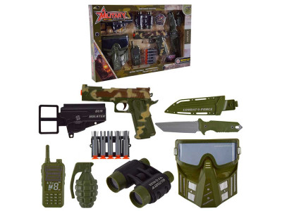 Військовий набір арт. 558-131 (24шт/2) поролон.знаряди короб. 51*6*33см 558-131